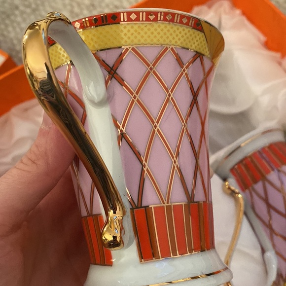 Fine Porcelain Tea Cup Set for Two Brand New - Picture 2 of 8